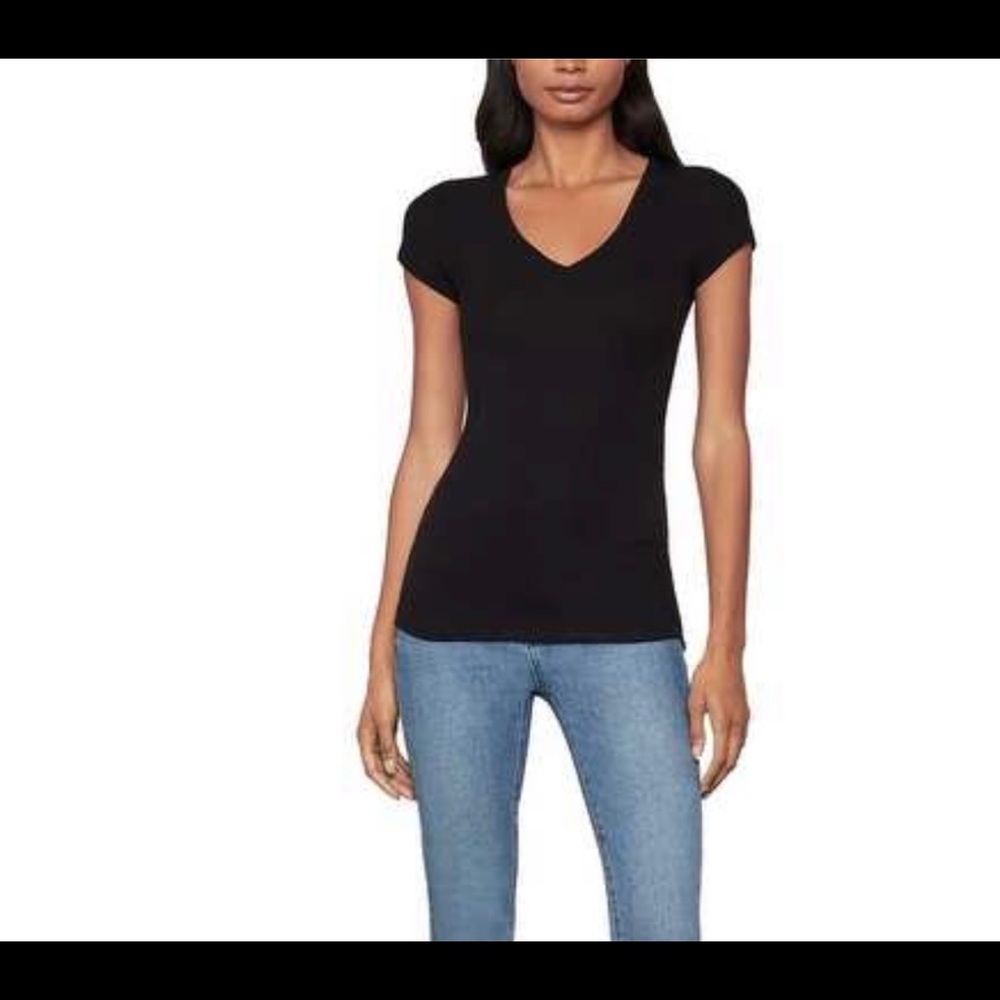 NWT SZ XXS BCBGMAXAZRIA LIANA V NECK T-SHIRT